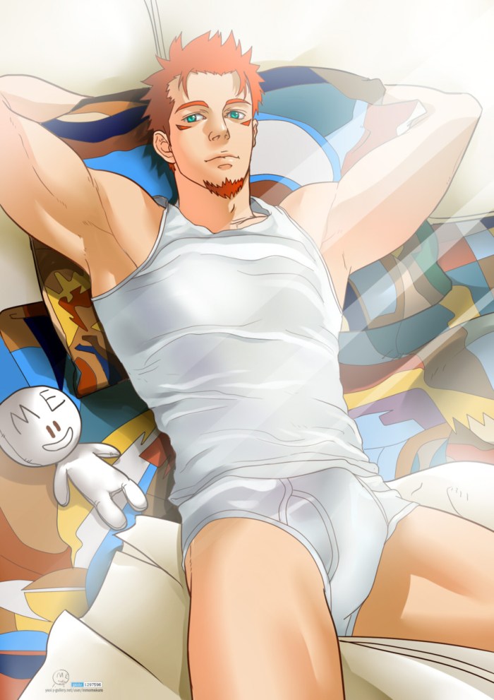 Boys in white socks and panties