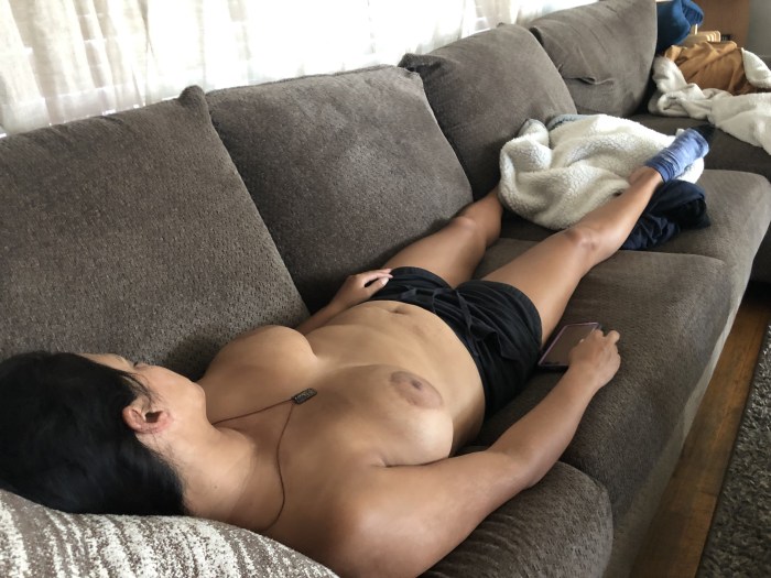 Touches boobs of sleeping grandmother Homemade