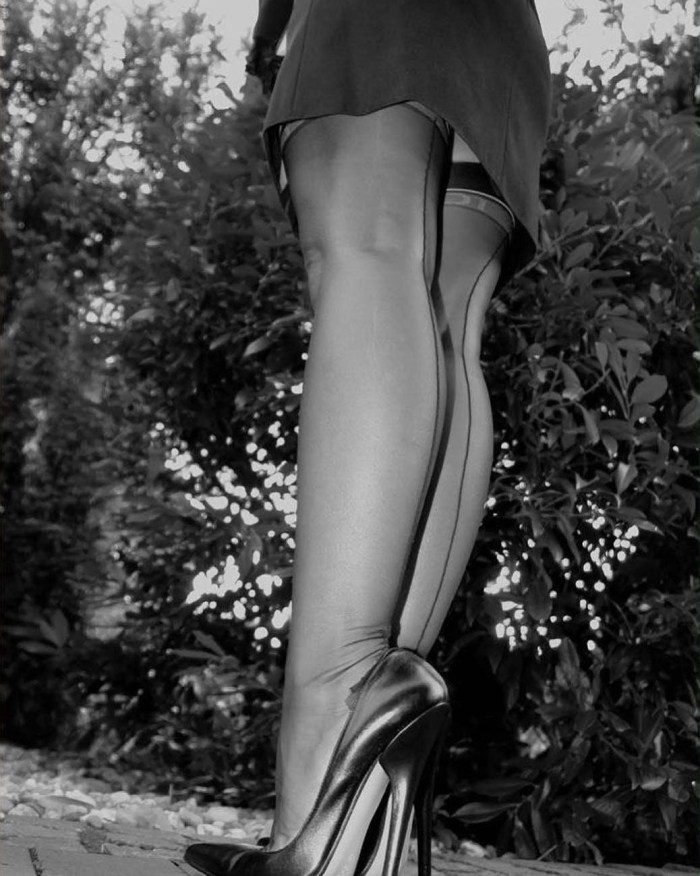 Heels nylon stockings