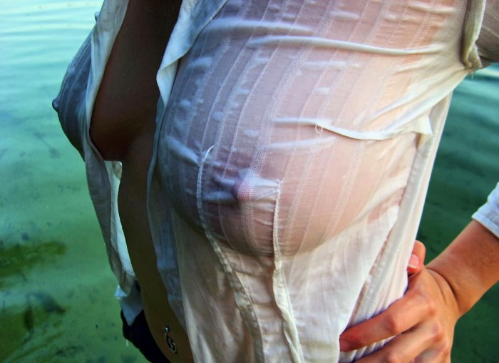 Busty girls in translucent panties