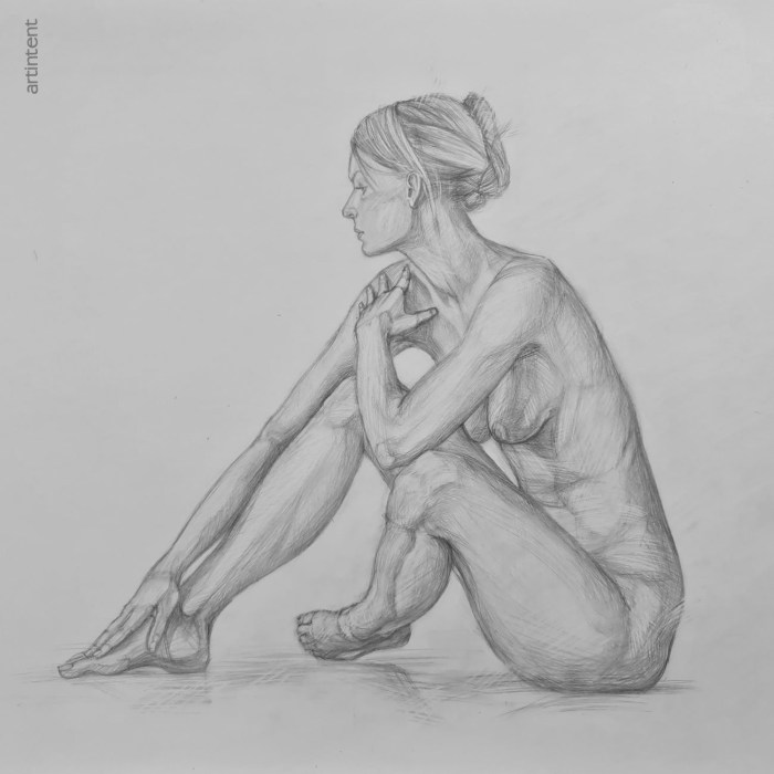 Female nature for drawing
