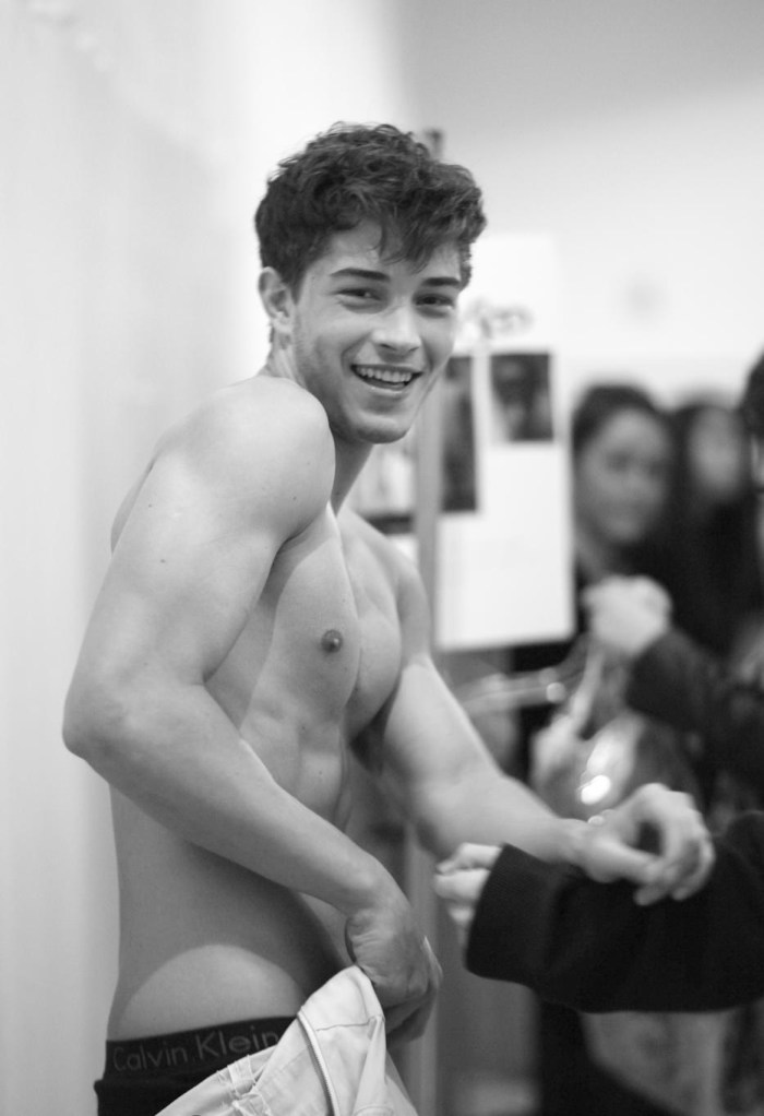 Men's buttock tattoo