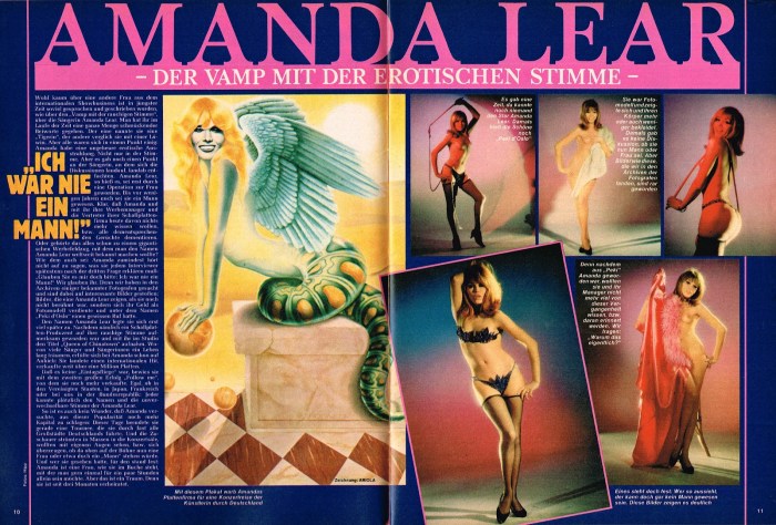 Amanda Lear is erotic