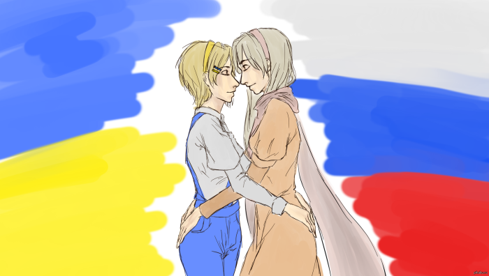 Russia and Ukraine art