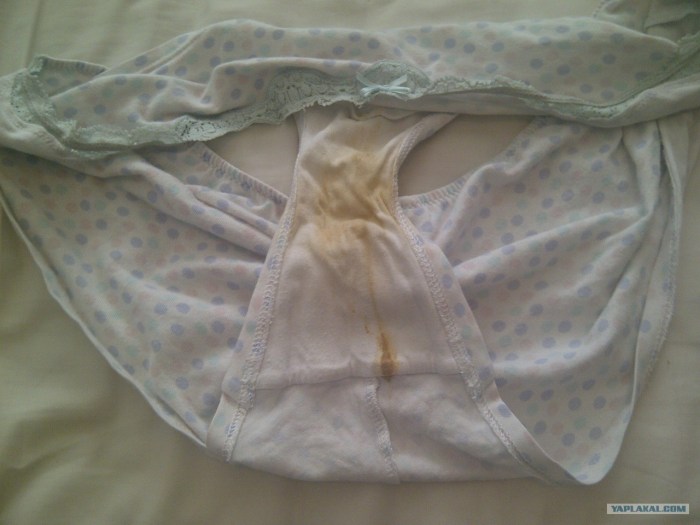 Women's panties worn