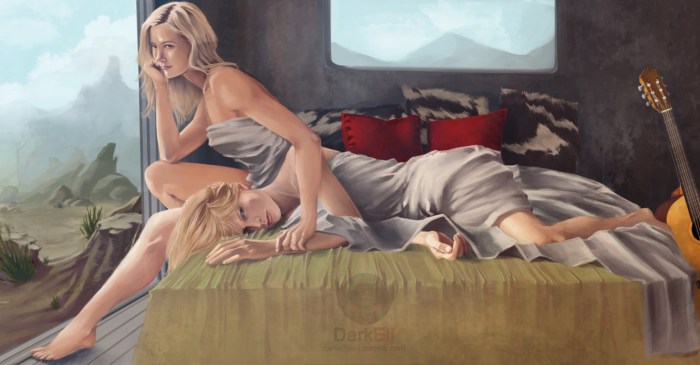 Clark and Lexa Art bed