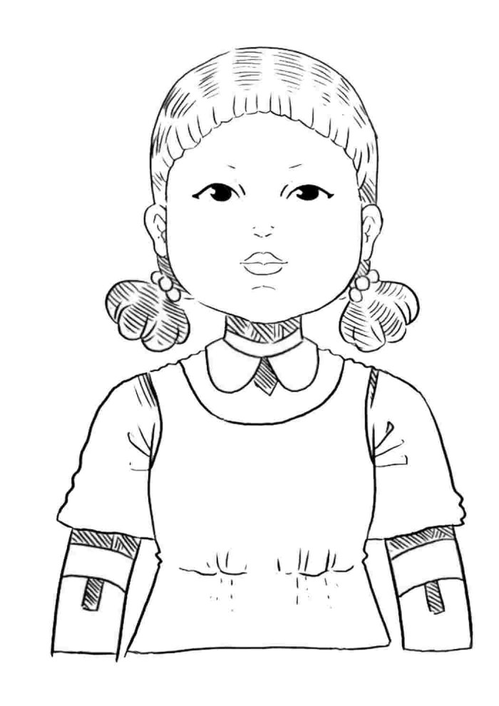 Polling doll coloring