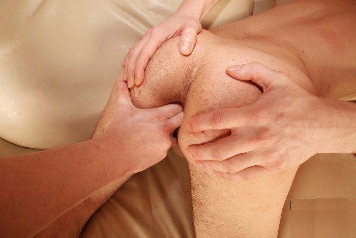 Anal massage to the girl