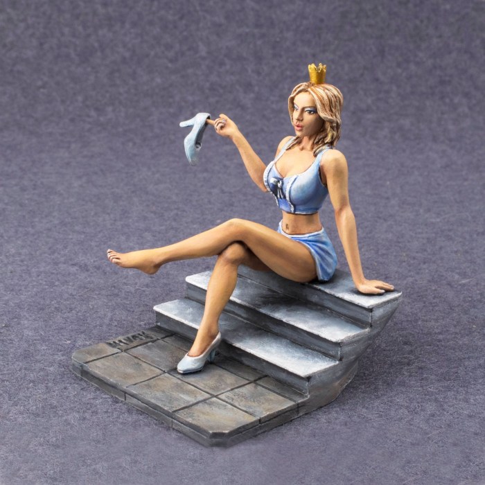 A miniature figure of a girl