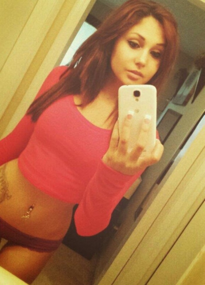 Girls take a picture of themselves