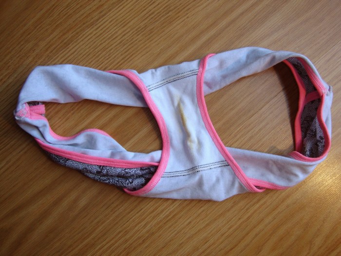 Masturbation through panties