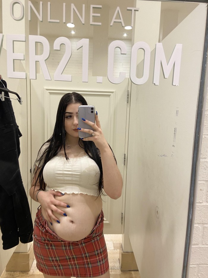 Onley Smiles in a swimsuit