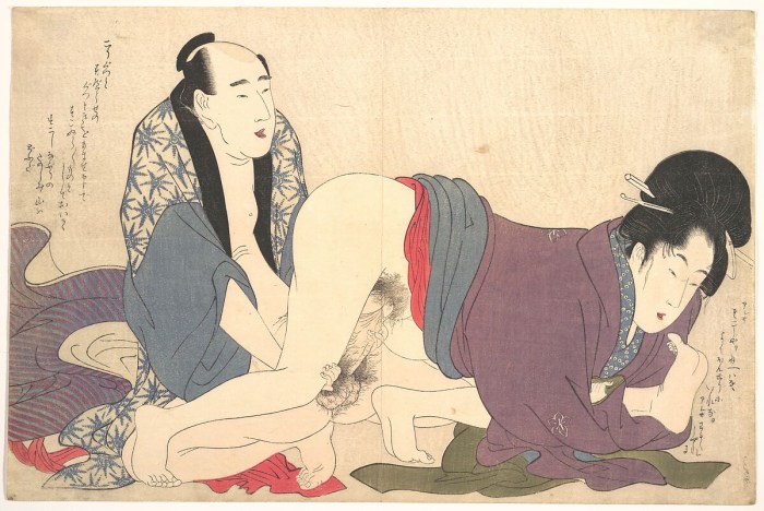 Kitagawa Utamaro erotic engravings