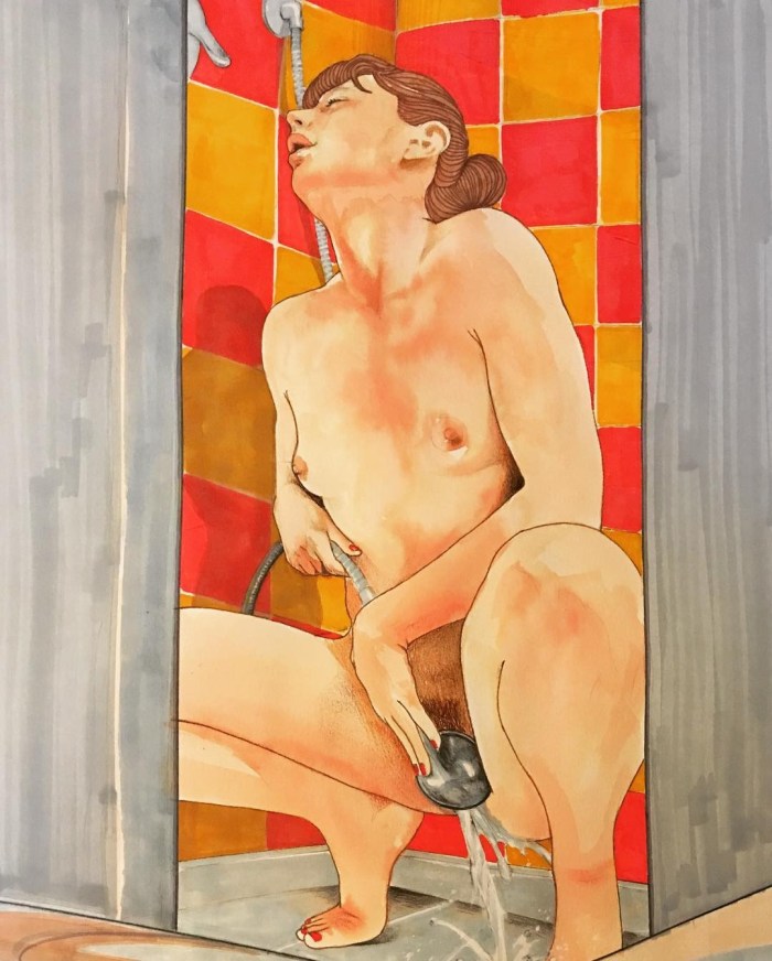 Frida Castelli paintings masturbation