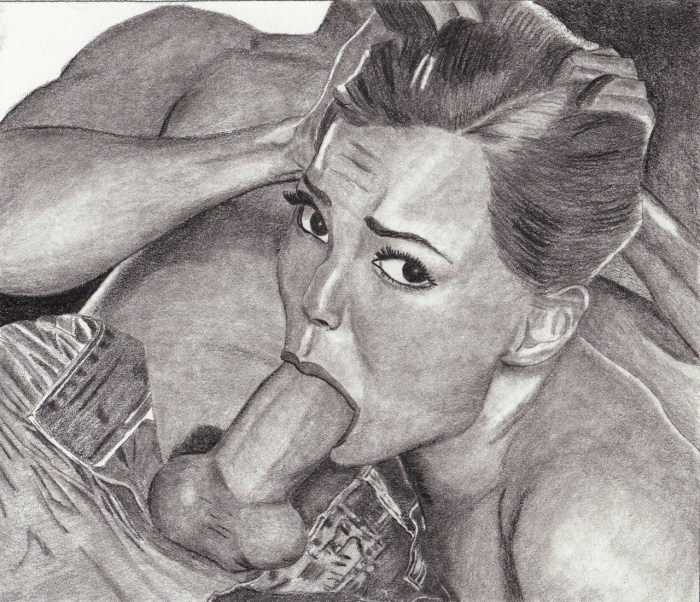Pornographic drawings with a pencil