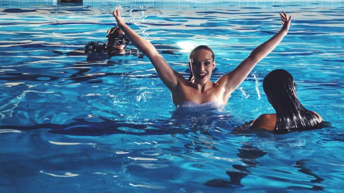 Barrier's buttocks teenager