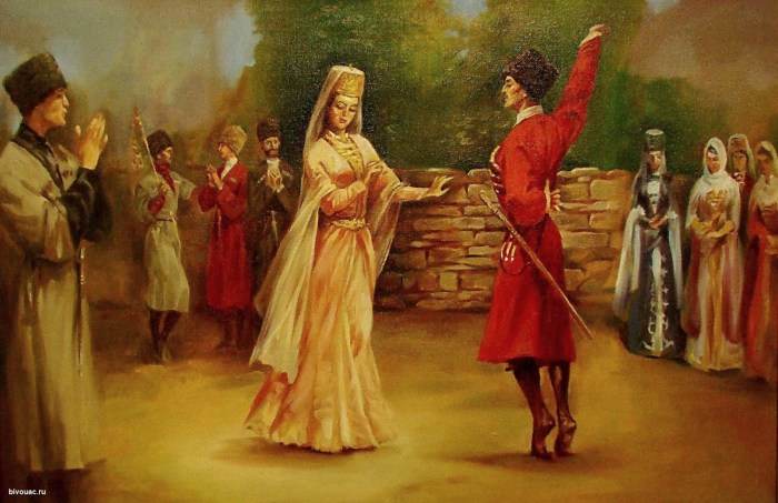 The princely dance of the Circassians
