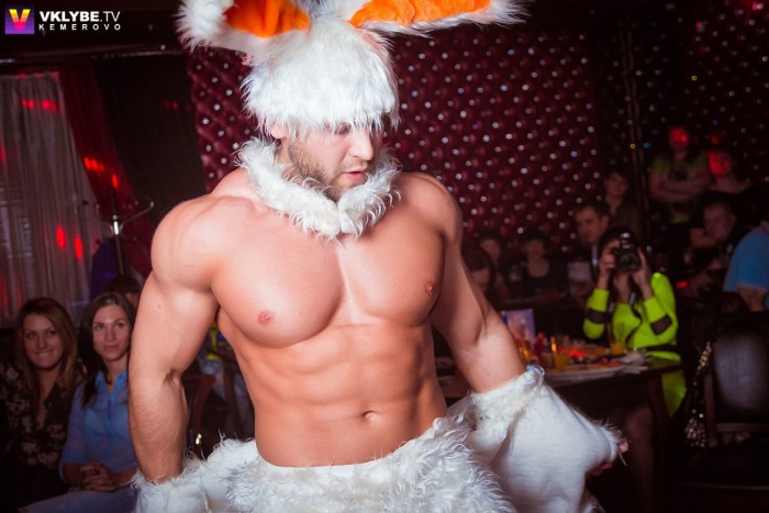 Male striptease photo report