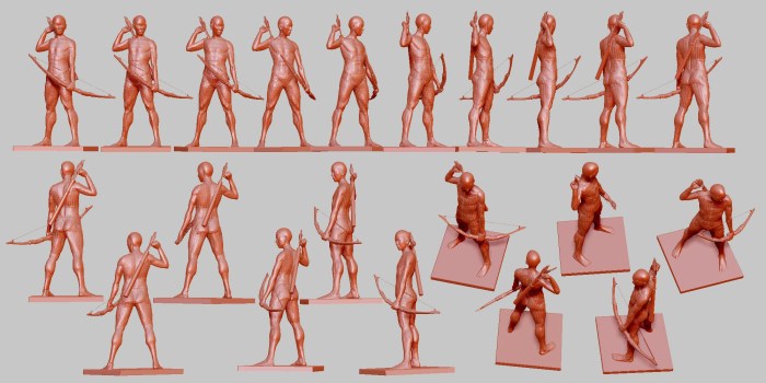 3D poses for artists