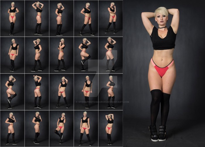 References of a woman Positing