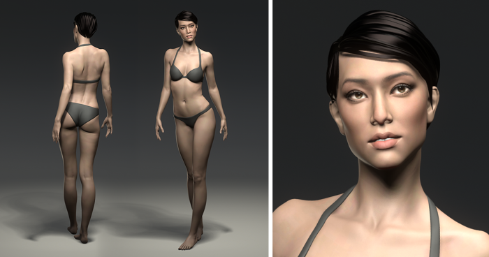 Modeling the female body 3D