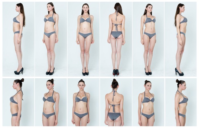 Girl at different angles