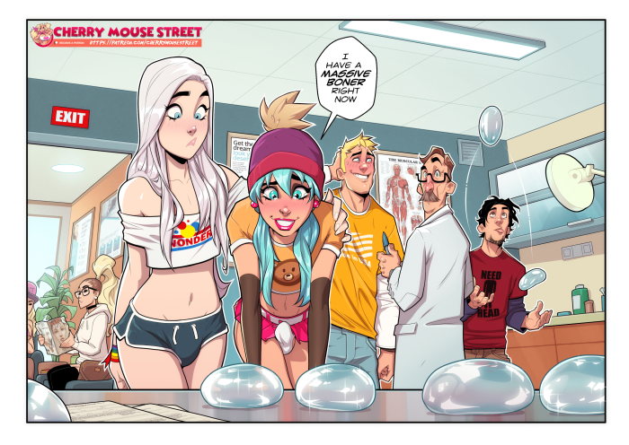 Women in panties from below