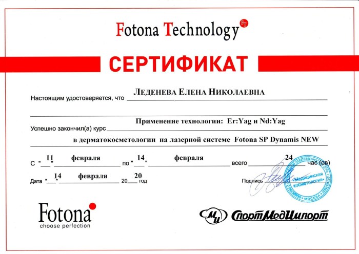 Certificate Ledeneva Natalia