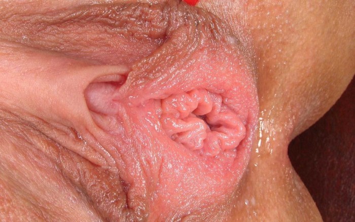 The vagina ends up close -up