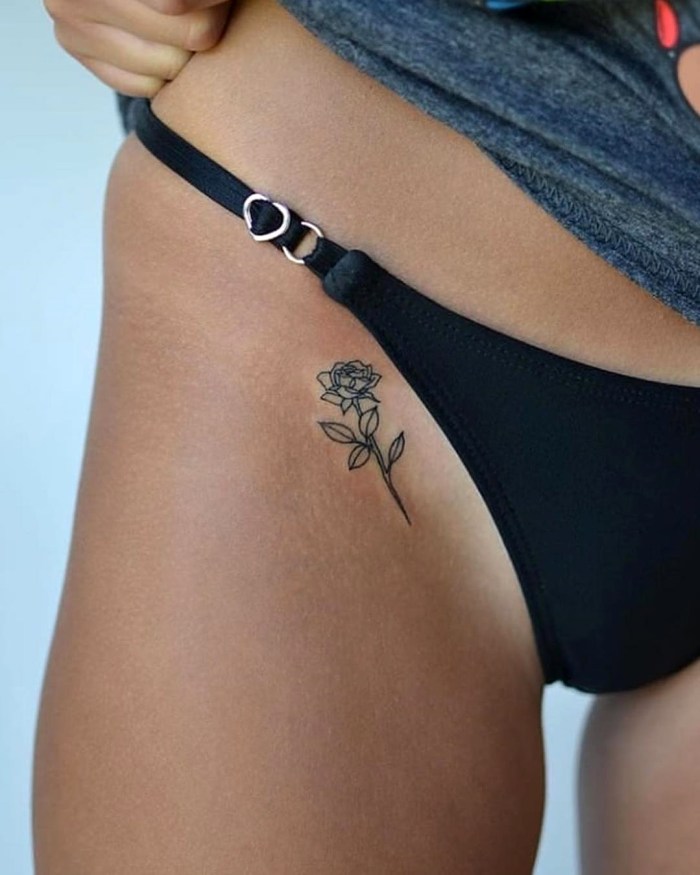 Tattoo in the bikini zone