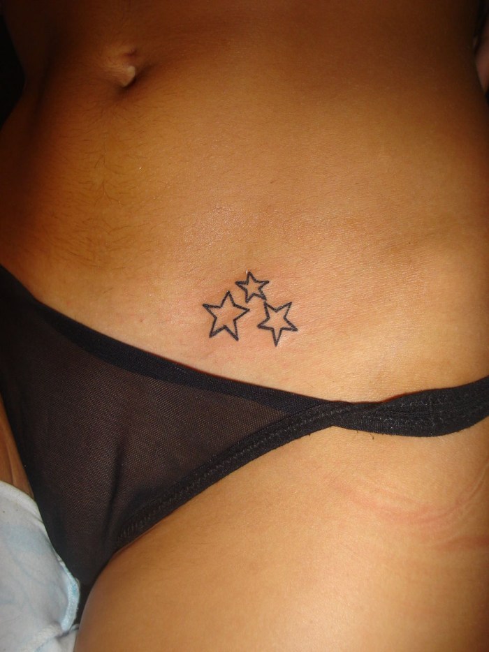 Pubic tattoo