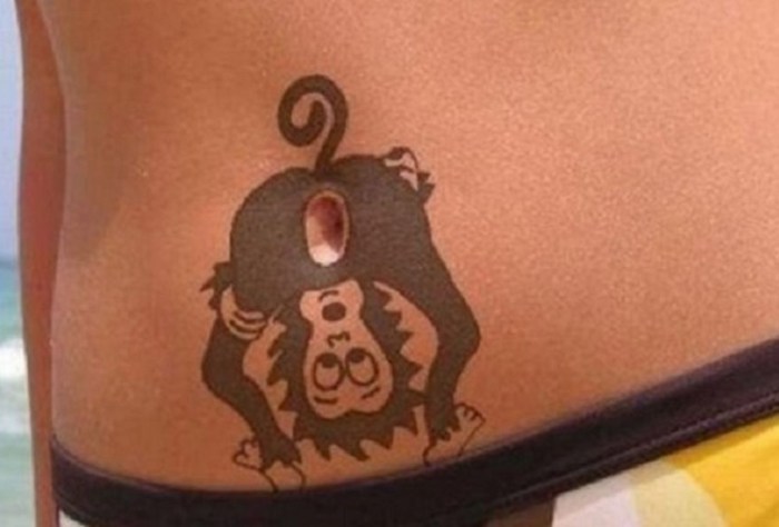 Cool tattoo on the stomach