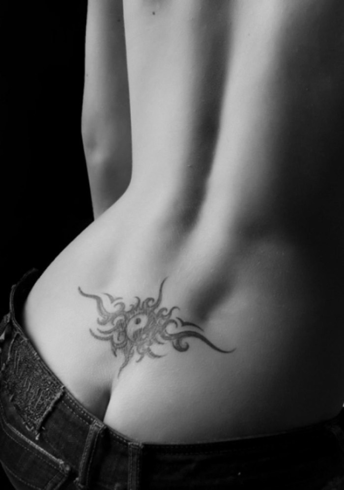 Tattoo on the lower back