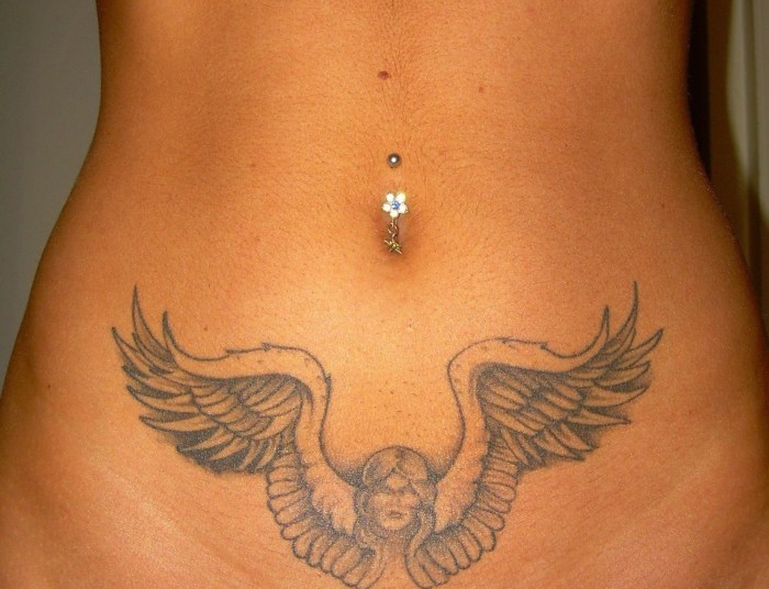 Women's intimate tattoos