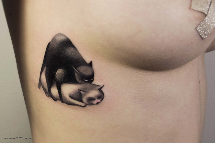 Tattoo on the stomach