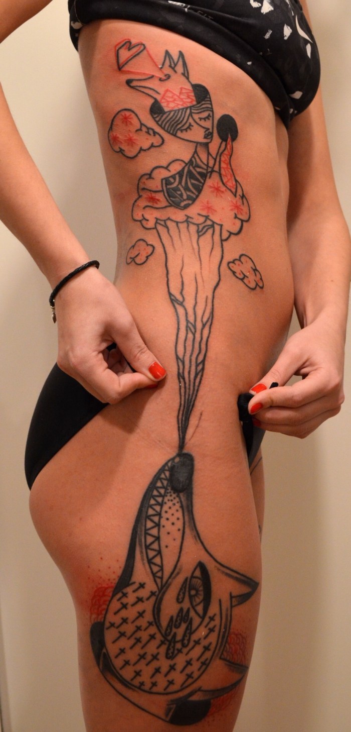 Tattoos in intimate places female