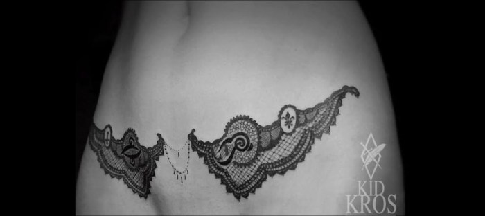 Tattoo cowards are lace