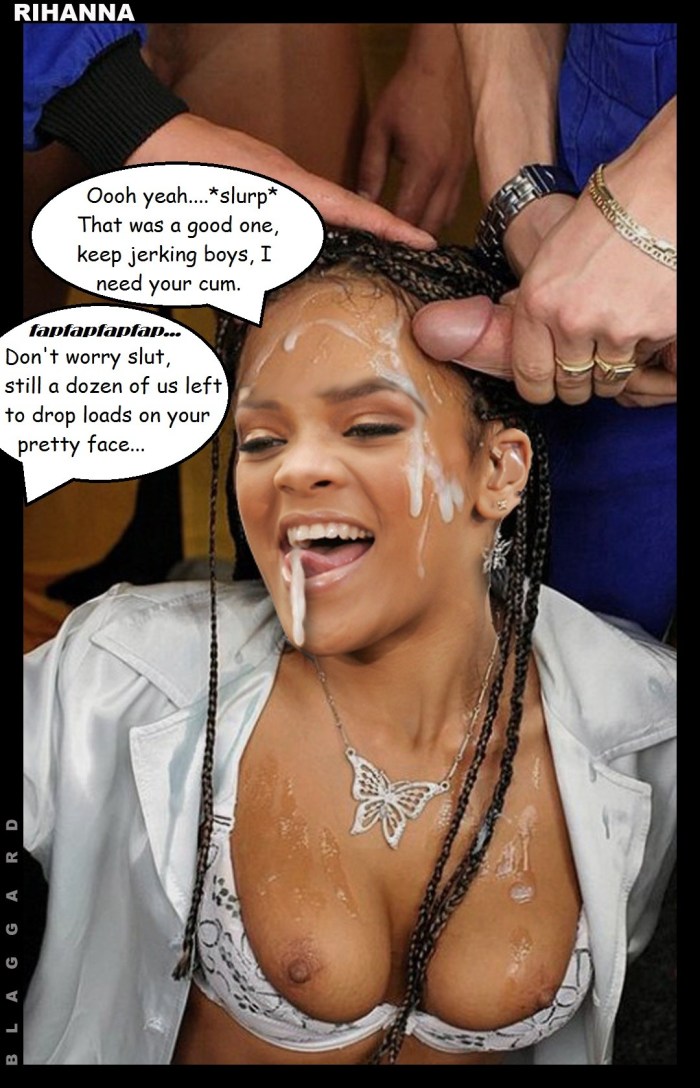 Naked singer Rihanna. Porno