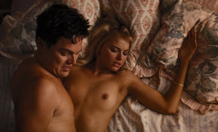 Margot Robbie Wolf with Wall Street Naked