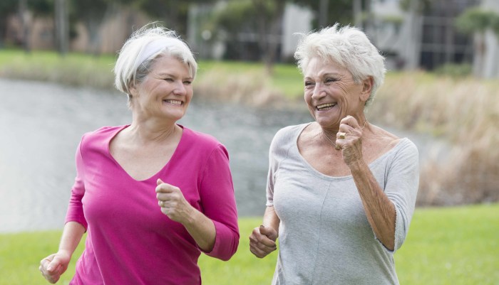 Old women on the beach