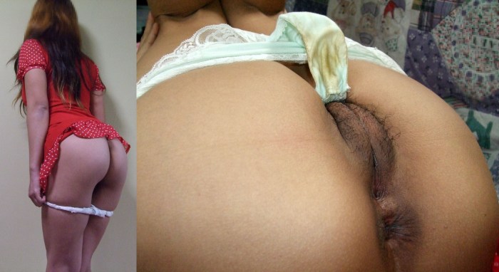 Young butt under a skirt