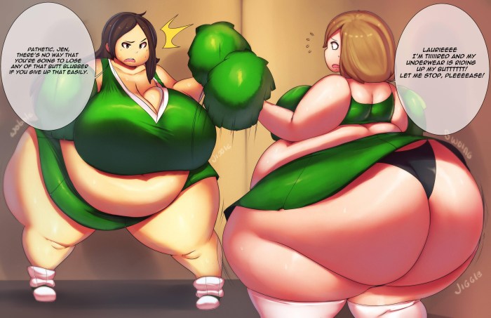 SSBBW ANIME weight gain