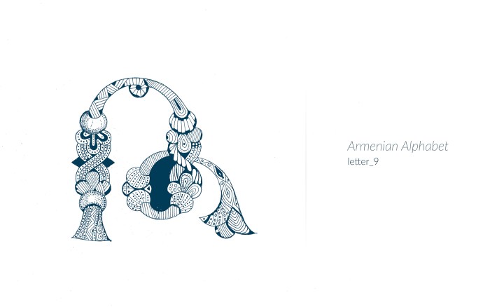 Beautiful Armenian letters