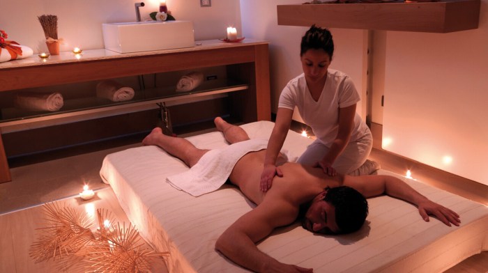 Relaxing massage for men