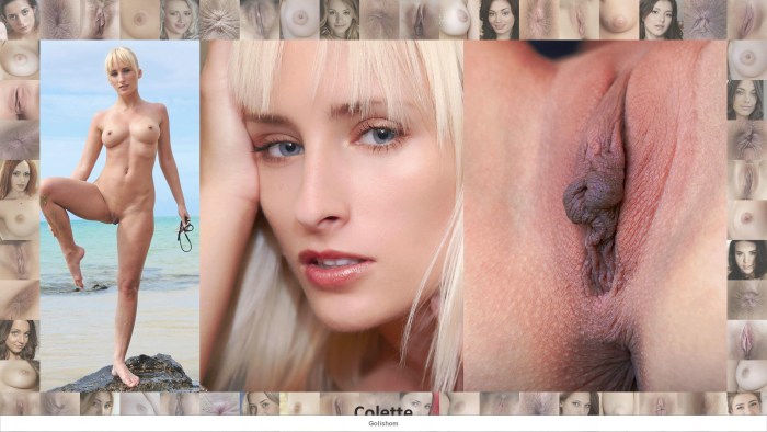 Vagina of a young blonde