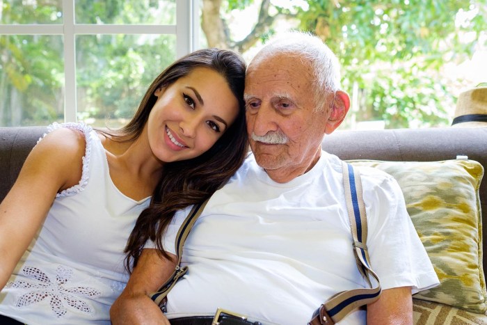 Grandpa and young girl
