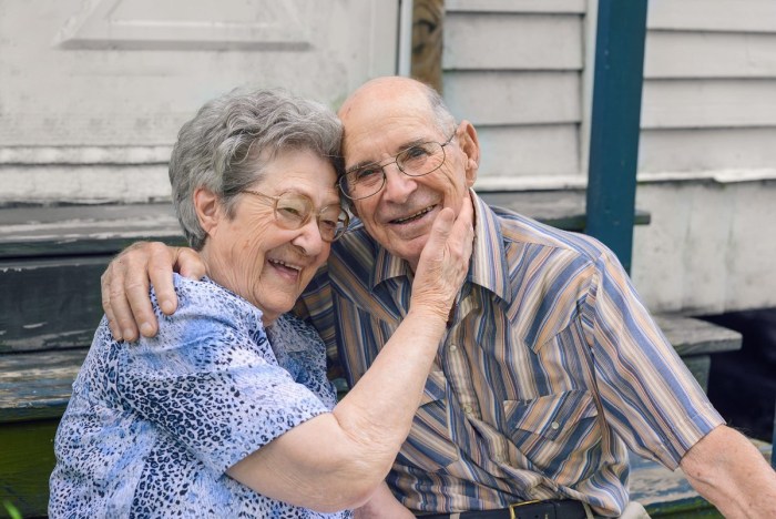 A very elderly person