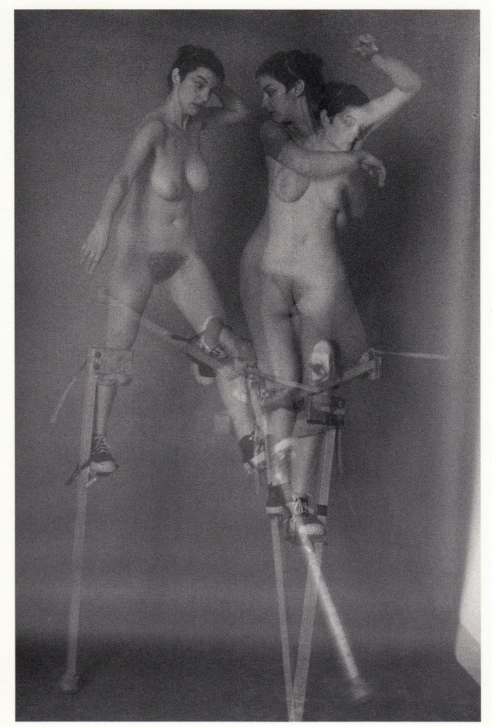 Naked circus artists