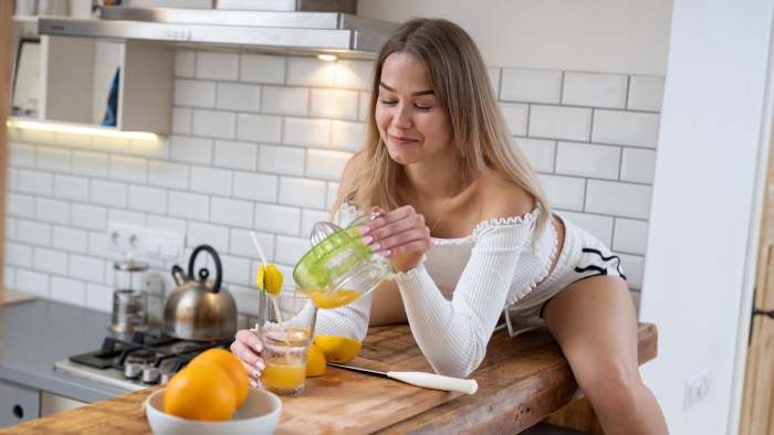 Beautiful woman in the kitchen