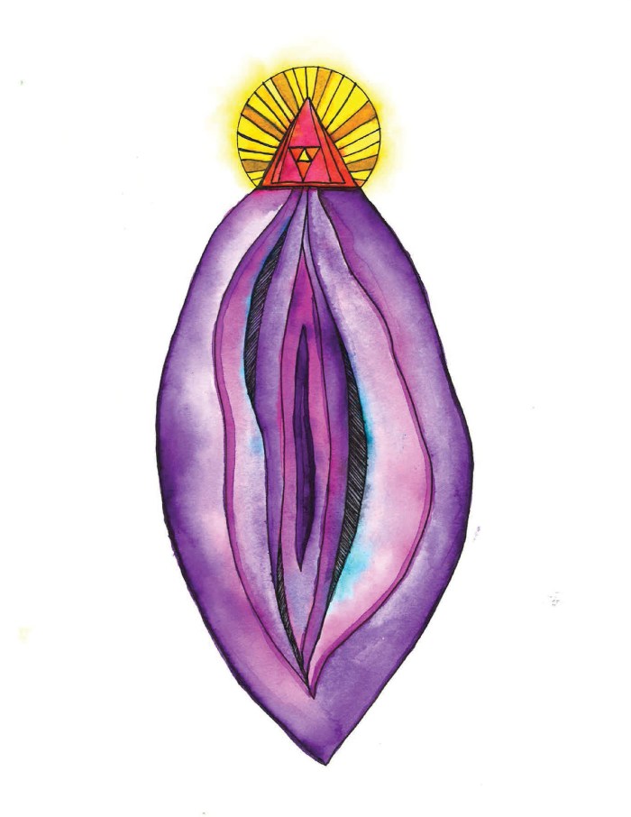 Yoni in the form of a flower